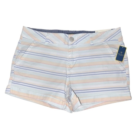 Prince & Fox 🆕 Beachcomber Chino Stripe Short Size 10 NWT - Picture 1 of 5
